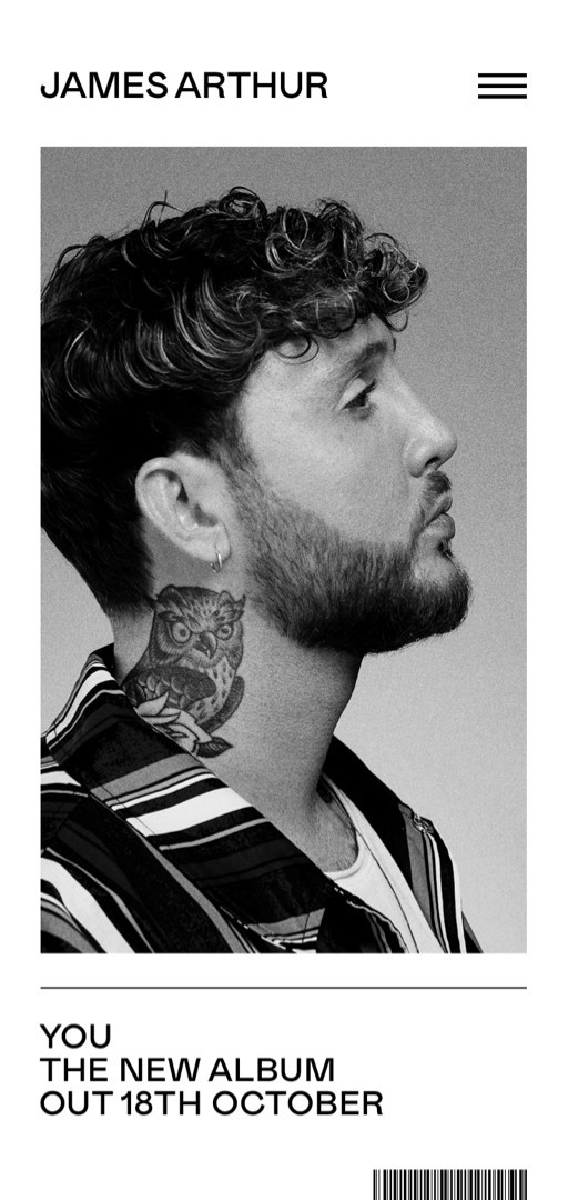 James Arthur website