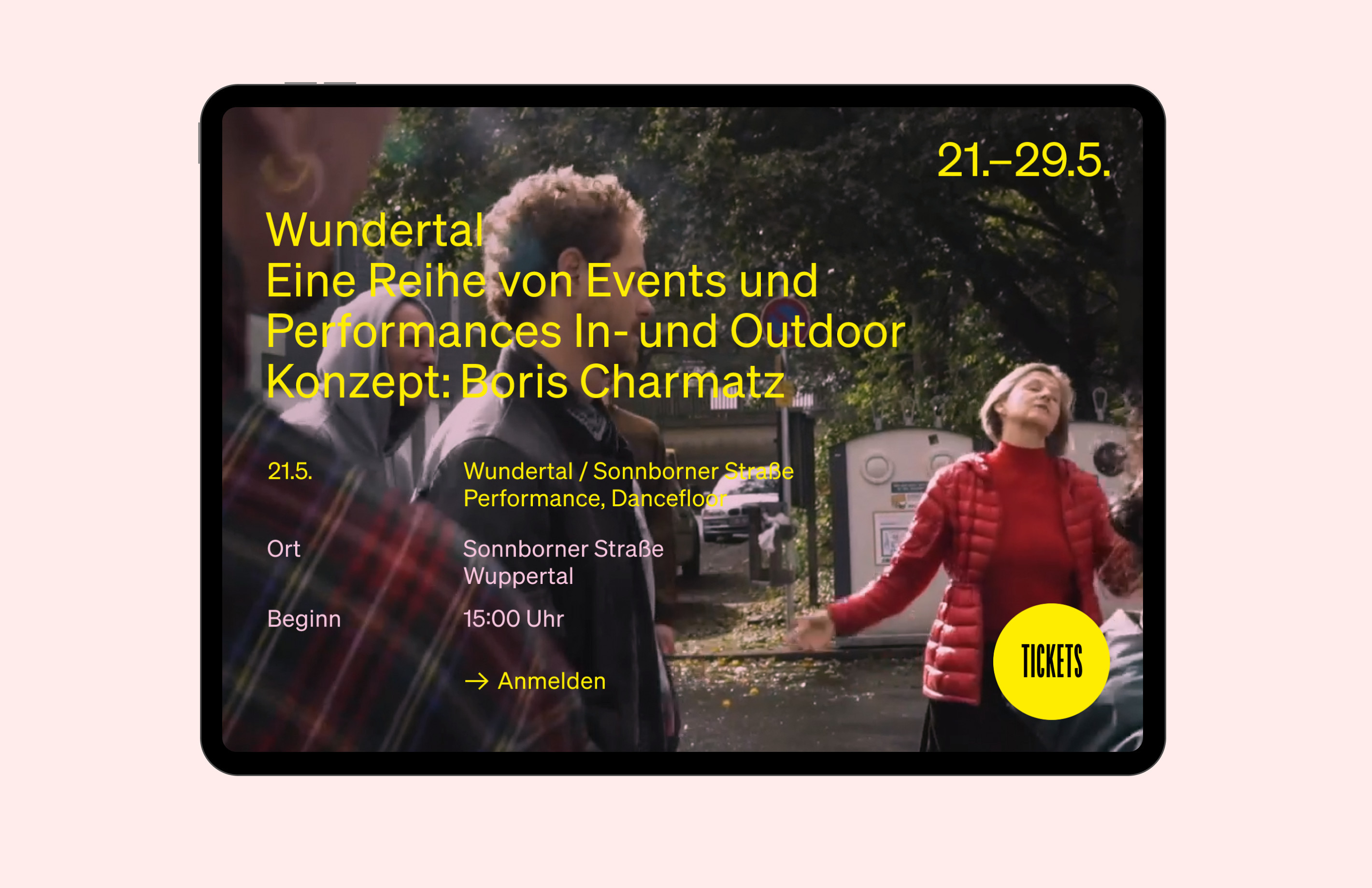 Wundertal Landingpage - Registration for the event