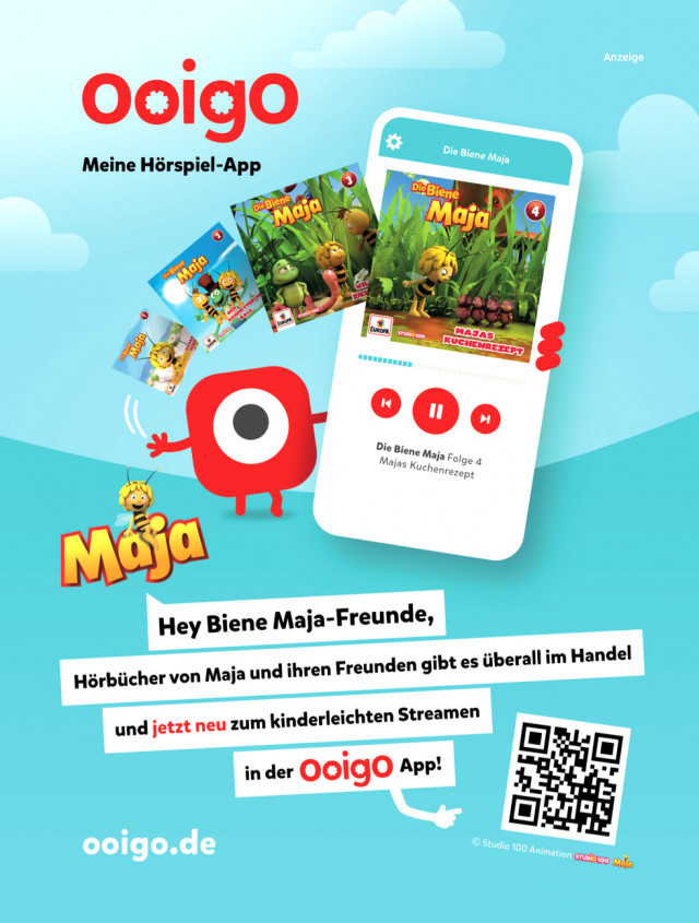 Advertisement design for the print magazine "Maya the Bee"