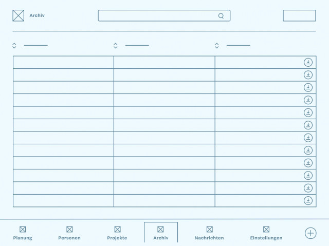 Teamcast wireframe archive